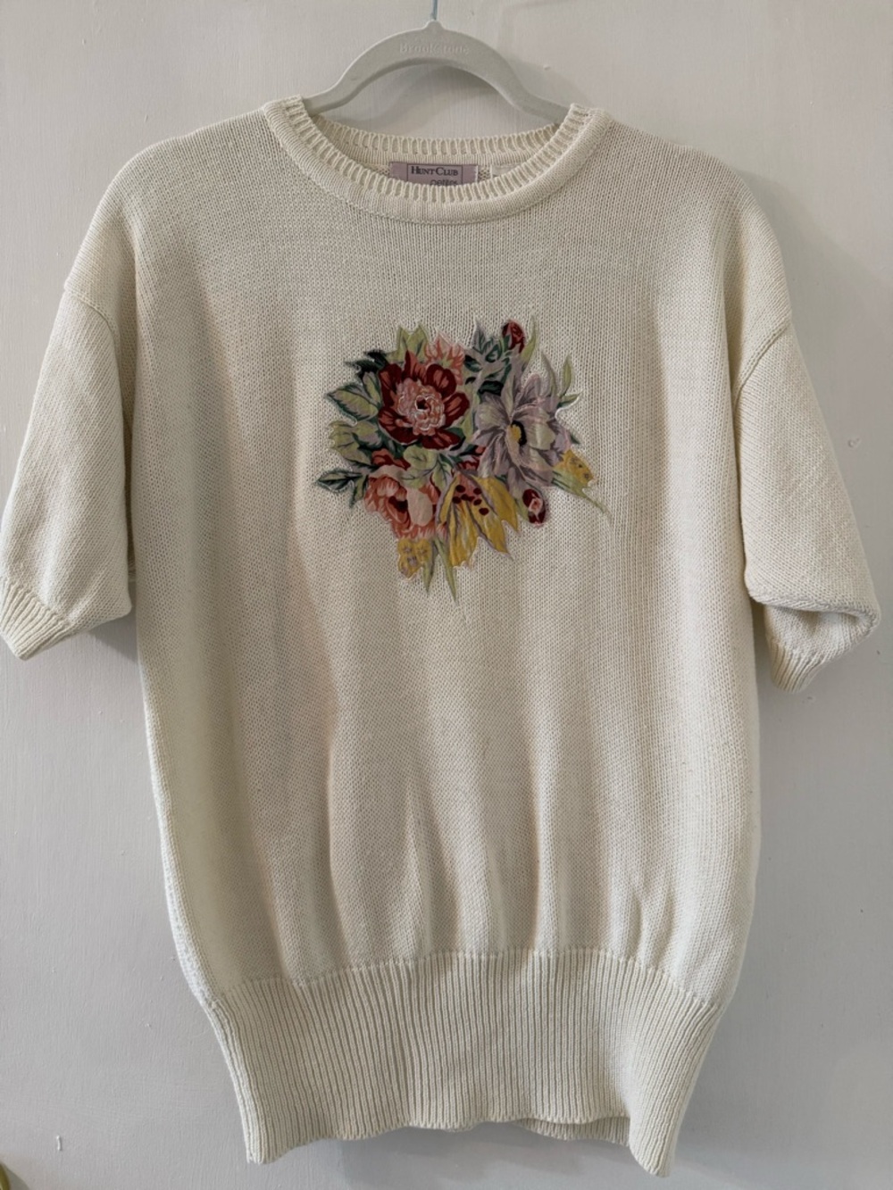 Vintage cream knit sweater